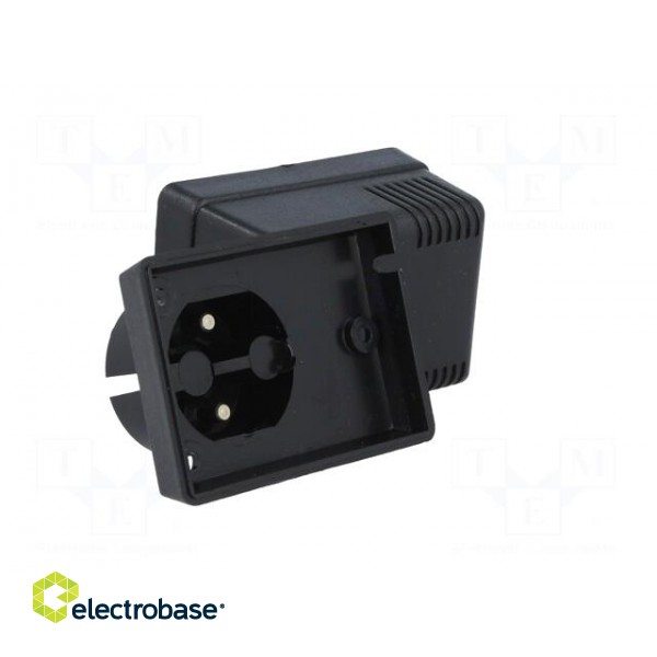 Enclosure: for power supplies | vented | X: 50mm | Y: 70mm | Z: 47mm | ABS фото 2