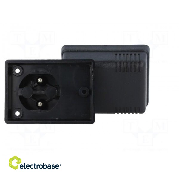 Enclosure: for power supplies | vented | X: 50mm | Y: 70mm | Z: 47mm | ABS image 3