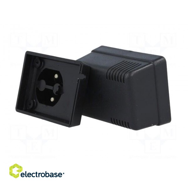 Enclosure: for power supplies | vented | X: 50mm | Y: 70mm | Z: 47mm | ABS image 4
