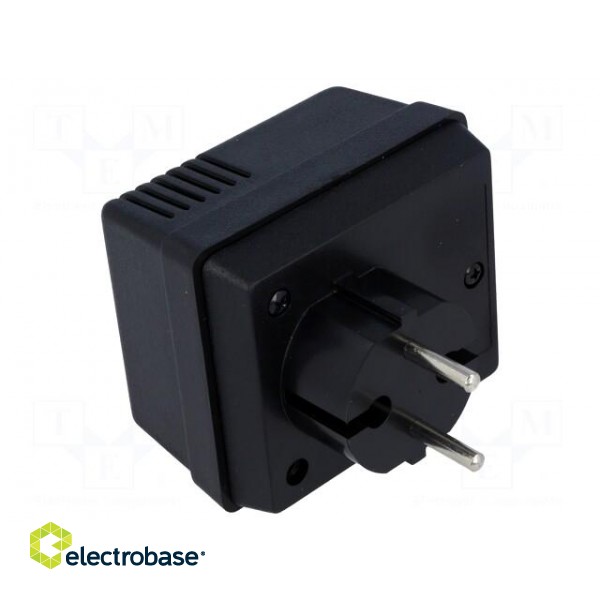 Enclosure: for power supplies | vented | X: 62mm | Y: 73mm | Z: 48mm | ABS фото 1