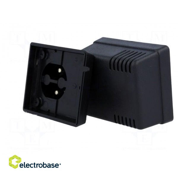 Enclosure: for power supplies | vented | X: 62mm | Y: 73mm | Z: 48mm | ABS фото 6