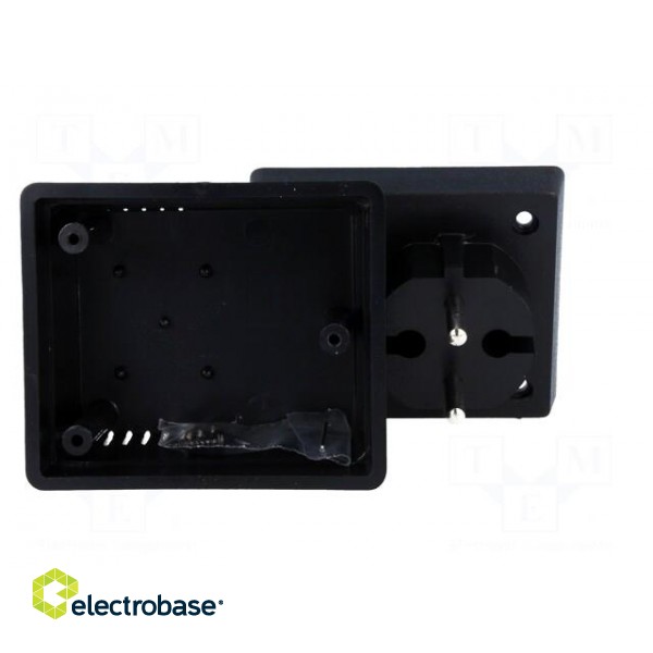 Enclosure: for power supplies | vented | X: 62mm | Y: 73mm | Z: 48mm | ABS фото 9