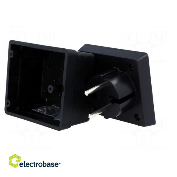 Enclosure: for power supplies | vented | X: 62mm | Y: 73mm | Z: 48mm | ABS image 2