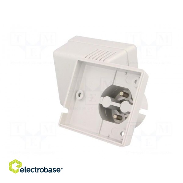 Enclosure: for power supplies | vented | X: 63mm | Y: 73mm | Z: 46mm | ABS image 8