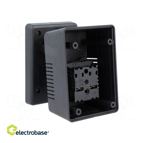 Enclosure: for power supplies | vented | X: 65.5mm | Y: 92mm | Z: 57mm image 2