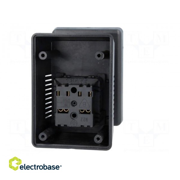 Enclosure: for power supplies | vented | X: 65.5mm | Y: 92mm | Z: 57mm paveikslėlis 3
