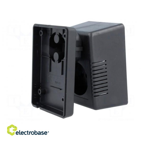 Enclosure: for power supplies | vented | X: 65.5mm | Y: 92mm | Z: 57mm image 8