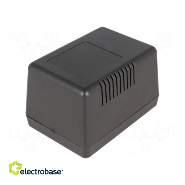Enclosure: for power supplies | vented | X: 65.5mm | Y: 92mm | Z: 57mm paveikslėlis 1