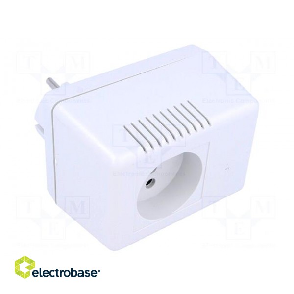 Enclosure: for power supplies | vented | X: 65mm | Y: 92mm | Z: 57mm | ABS image 1