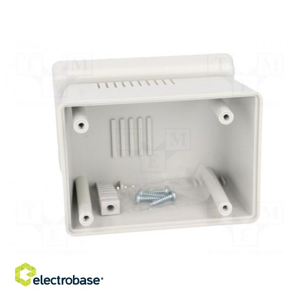 Enclosure: for power supplies | vented | X: 65mm | Y: 92mm | Z: 57mm | ABS image 3