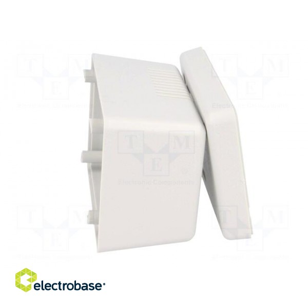 Enclosure: for power supplies | vented | X: 65mm | Y: 92mm | Z: 57mm | ABS image 5