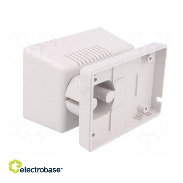 Enclosure: for power supplies | vented | X: 65mm | Y: 92mm | Z: 57mm | ABS paveikslėlis 6