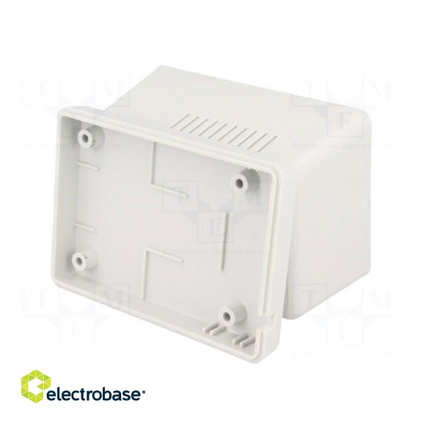 Enclosure: for power supplies | vented | X: 65mm | Y: 92mm | Z: 57mm | ABS image 8