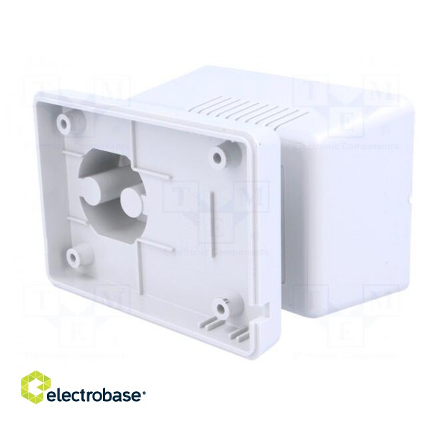 Enclosure: for power supplies | vented | X: 65mm | Y: 92mm | Z: 57mm | ABS image 6