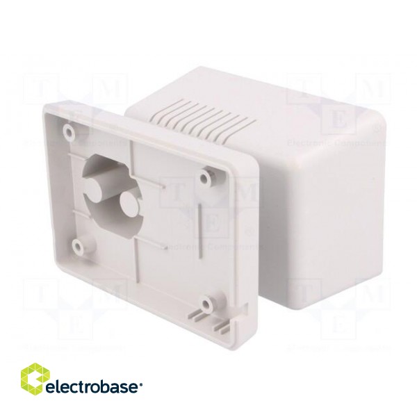 Enclosure: for power supplies | vented | X: 65mm | Y: 92mm | Z: 57mm | ABS фото 8