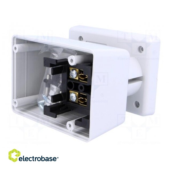 Enclosure: for power supplies | vented | X: 65mm | Y: 92mm | Z: 57mm | ABS image 2