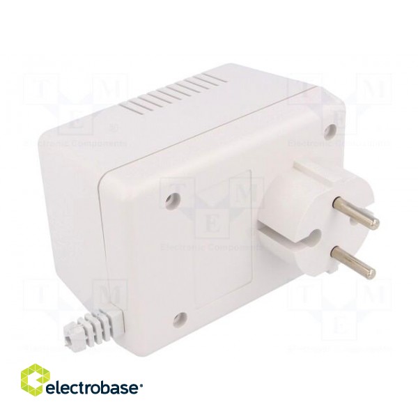 Enclosure: for power supplies | vented | X: 65mm | Y: 92mm | Z: 57mm | ABS фото 1