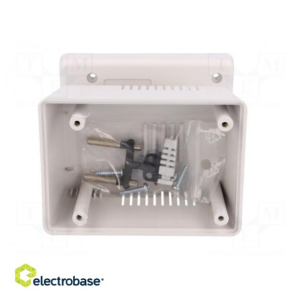 Enclosure: for power supplies | vented | X: 65mm | Y: 92mm | Z: 57mm | ABS фото 3
