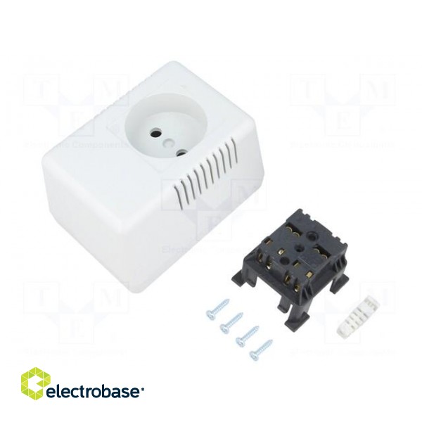 Enclosure: for power supplies | without earthing | X: 65mm | Y: 90mm paveikslėlis 1