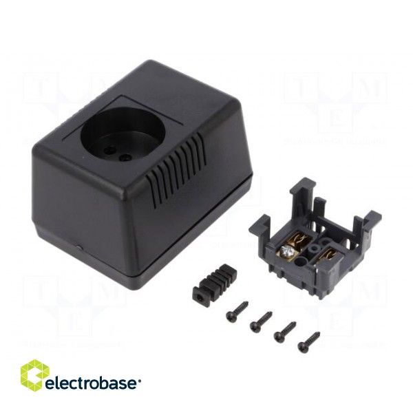 Enclosure: for power supplies | without earthing | X: 65mm | Y: 90mm image 1