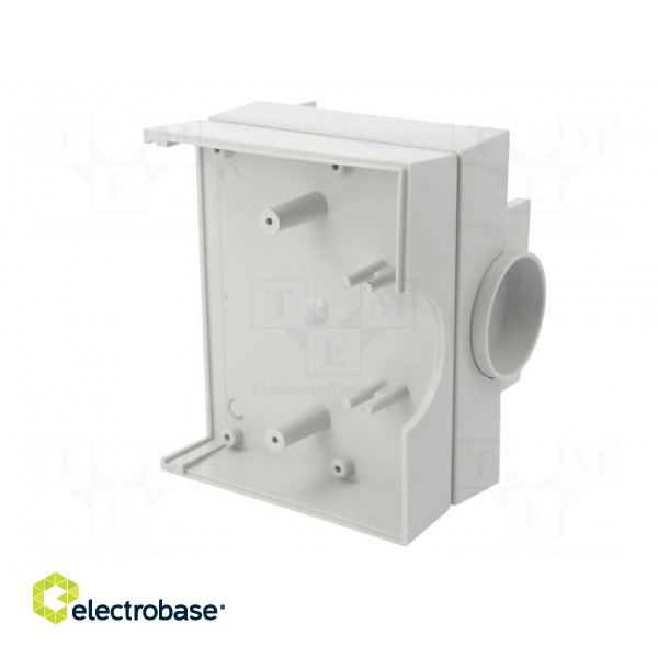 Enclosure: for power supplies | X: 100mm | Y: 120mm | Z: 56mm | ABS | grey фото 10