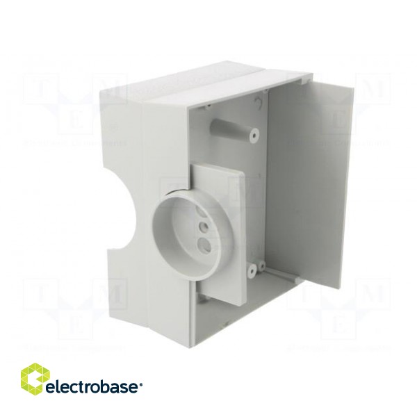 Enclosure: for power supplies | X: 100mm | Y: 120mm | Z: 56mm | ABS | grey image 4