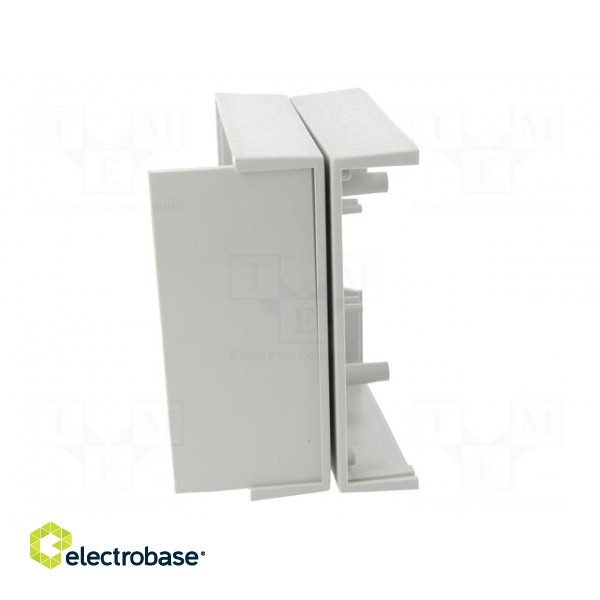Enclosure: for power supplies | X: 100mm | Y: 120mm | Z: 56mm | ABS | grey paveikslėlis 7