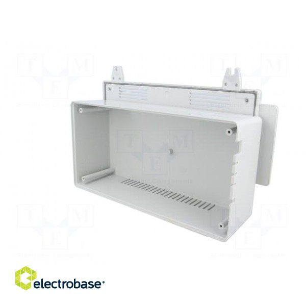 Enclosure: for power supplies | X: 112mm | Y: 222mm | Z: 72mm | ABS | grey image 5
