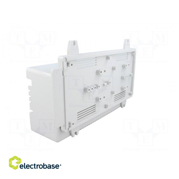 Enclosure: for power supplies | X: 112mm | Y: 222mm | Z: 72mm | ABS | grey image 7