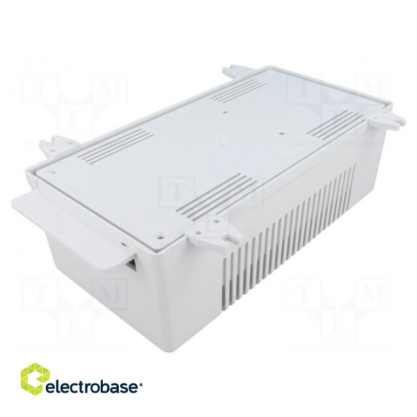 Enclosure: for power supplies | X: 112mm | Y: 222mm | Z: 72mm | ABS | grey image 2