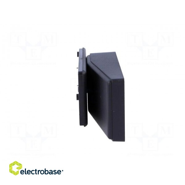 Enclosure: for power supplies | X: 120mm | Y: 56mm | Z: 18mm | ABS | black image 3