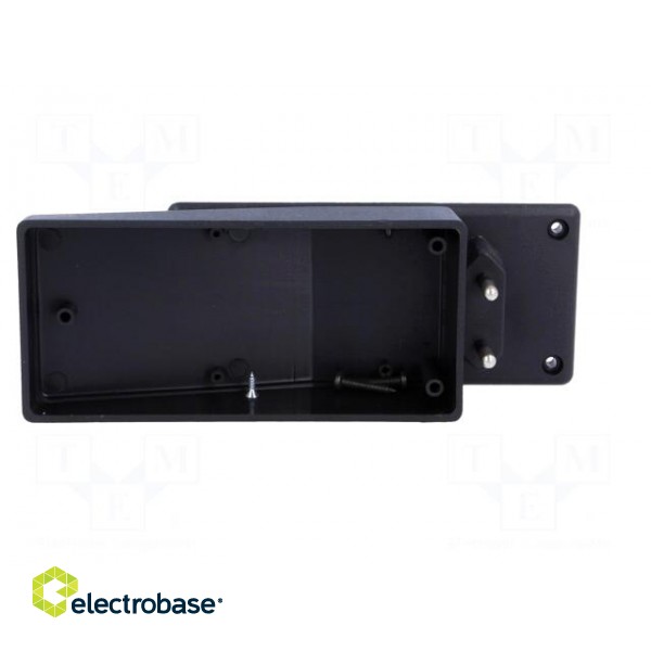 Enclosure: for power supplies | X: 120mm | Y: 56mm | Z: 18mm | ABS | black image 5