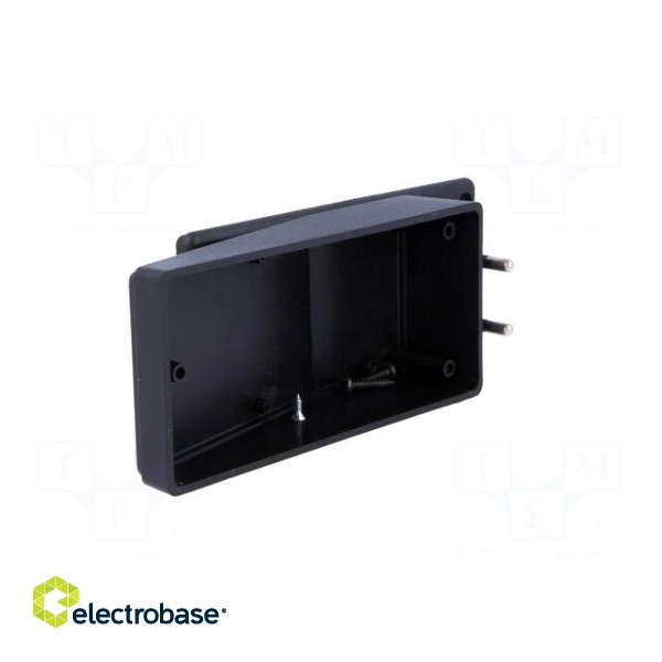 Enclosure: for power supplies | X: 120mm | Y: 56mm | Z: 18mm | ABS | black image 4