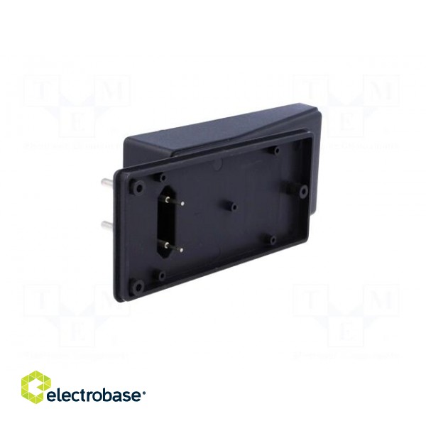 Enclosure: for power supplies | X: 120mm | Y: 56mm | Z: 18mm | ABS | black image 8