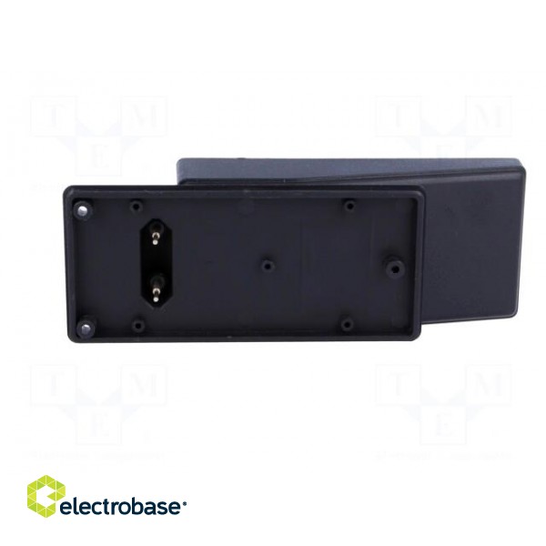 Enclosure: for power supplies | X: 120mm | Y: 56mm | Z: 18mm | ABS | black image 9