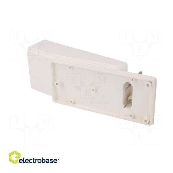 Enclosure: for power supplies | X: 120mm | Y: 56mm | Z: 18mm | ABS | white image 9
