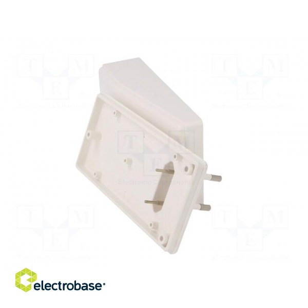 Enclosure: for power supplies | X: 120mm | Y: 56mm | Z: 18mm | ABS | white paveikslėlis 10