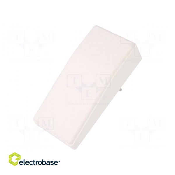 Enclosure: for power supplies | X: 120mm | Y: 56mm | Z: 18mm | ABS | white фото 2