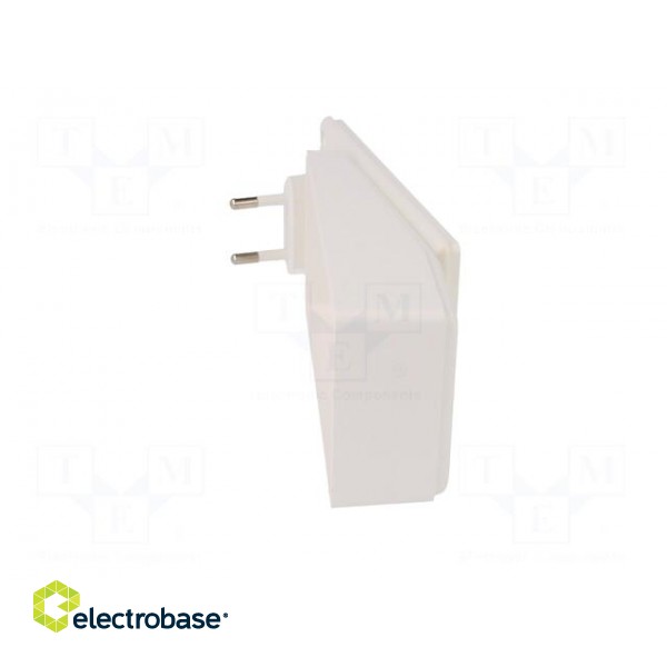 Enclosure: for power supplies | X: 120mm | Y: 56mm | Z: 18mm | ABS | white image 6