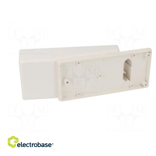 Enclosure: for power supplies | X: 120mm | Y: 56mm | Z: 18mm | ABS | white фото 8