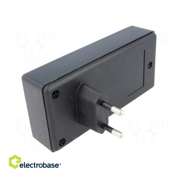 Enclosure: for power supplies | X: 120mm | Y: 56mm | Z: 31mm | ABS | black image 1