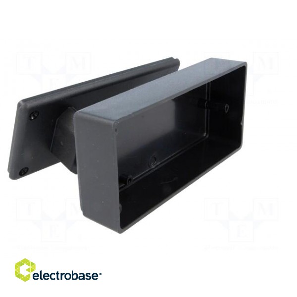 Enclosure: for power supplies | X: 120mm | Y: 56mm | Z: 31mm | ABS | black image 2