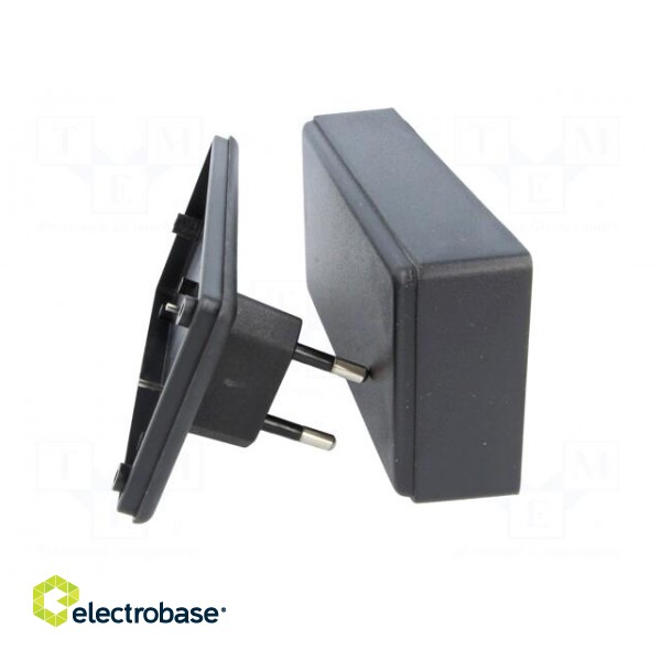 Enclosure: for power supplies | X: 120mm | Y: 56mm | Z: 31mm | ABS | black image 9