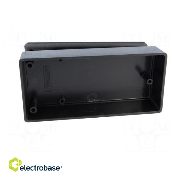 Enclosure: for power supplies | X: 120mm | Y: 56mm | Z: 31mm | ABS | black image 3