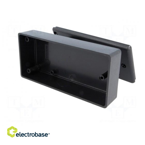 Enclosure: for power supplies | X: 120mm | Y: 56mm | Z: 31mm | ABS | black image 4