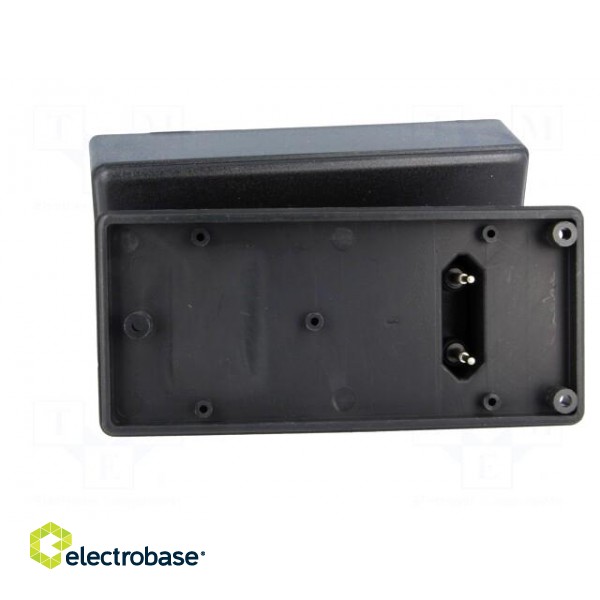 Enclosure: for power supplies | X: 120mm | Y: 56mm | Z: 31mm | ABS | black image 7