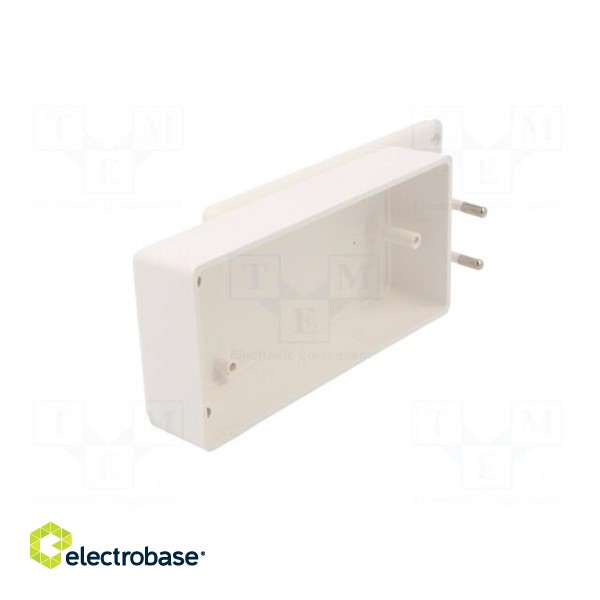 Enclosure: for power supplies | X: 120mm | Y: 56mm | Z: 31mm | ABS | white image 3