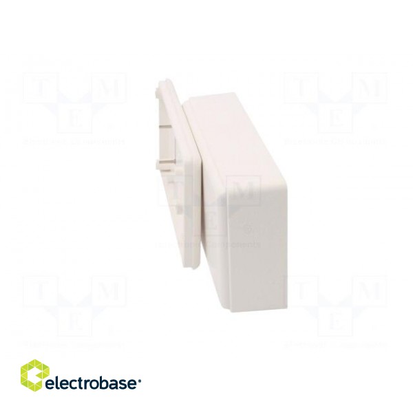 Enclosure: for power supplies | X: 120mm | Y: 56mm | Z: 31mm | ABS | white paveikslėlis 10