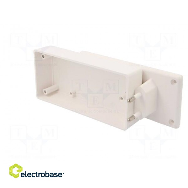 Enclosure: for power supplies | X: 120mm | Y: 56mm | Z: 31mm | ABS | white image 5