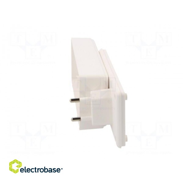 Enclosure: for power supplies | X: 120mm | Y: 56mm | Z: 31mm | ABS | white image 6